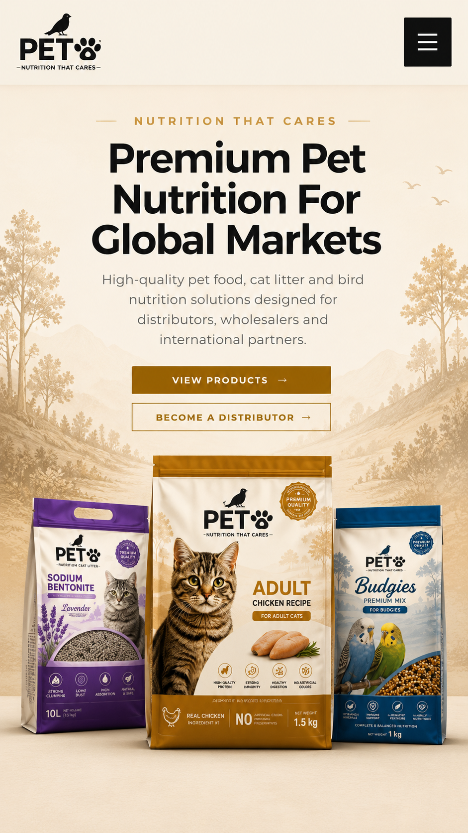 PETO premium pet nutrition for global markets